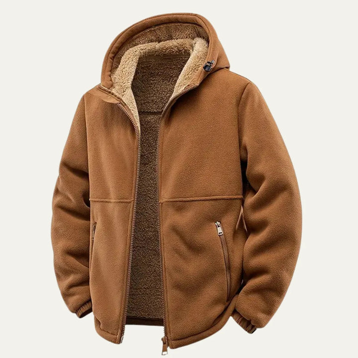 Men’s Aspen Hooded Jacket – Plush Winter Warmth