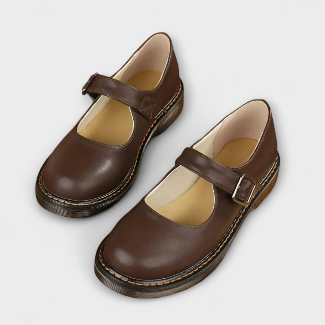 Women’s Classic Mary Jane Comfort Flats – Vintage-Inspired Everyday Shoes