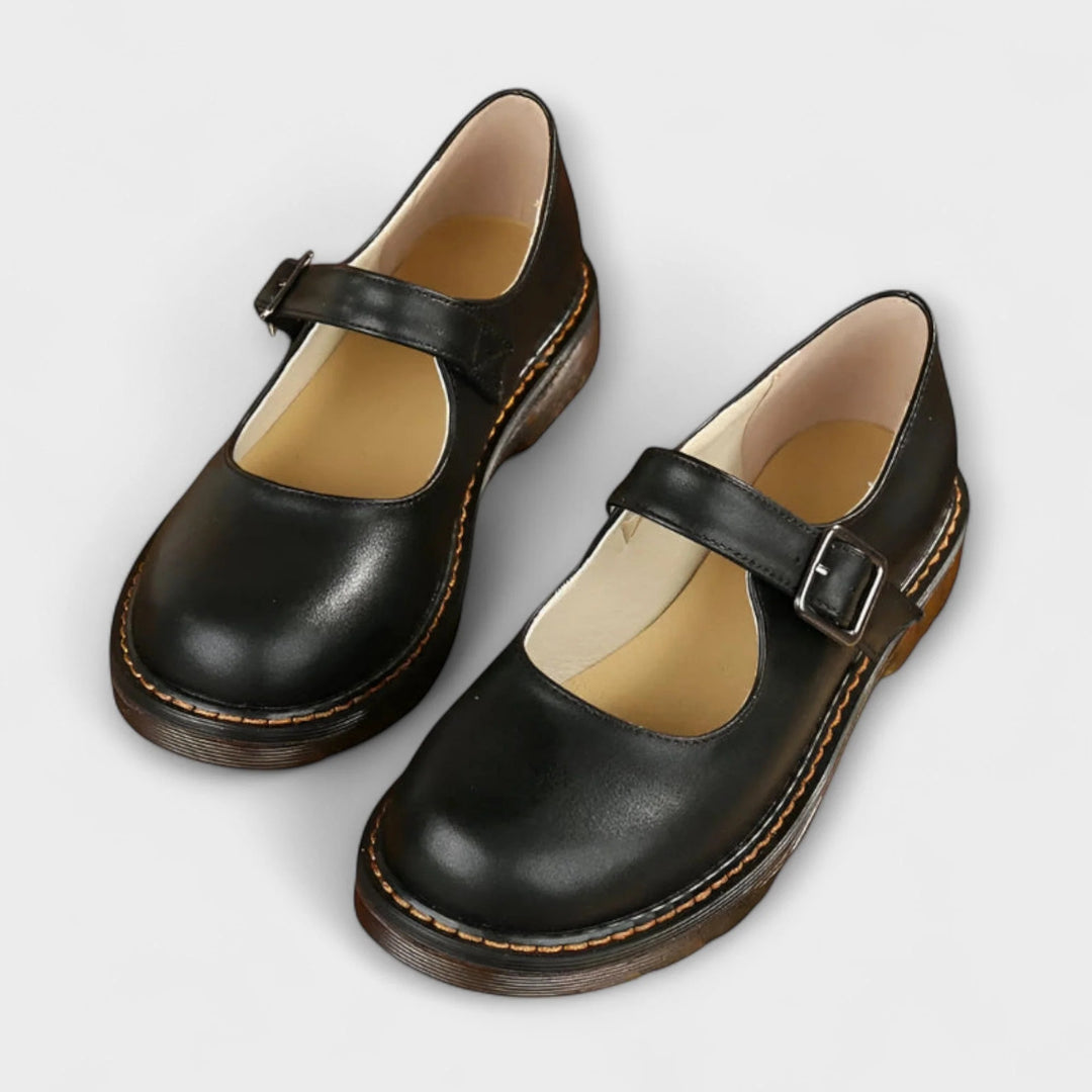 Women’s Classic Mary Jane Comfort Flats – Vintage-Inspired Everyday Shoes