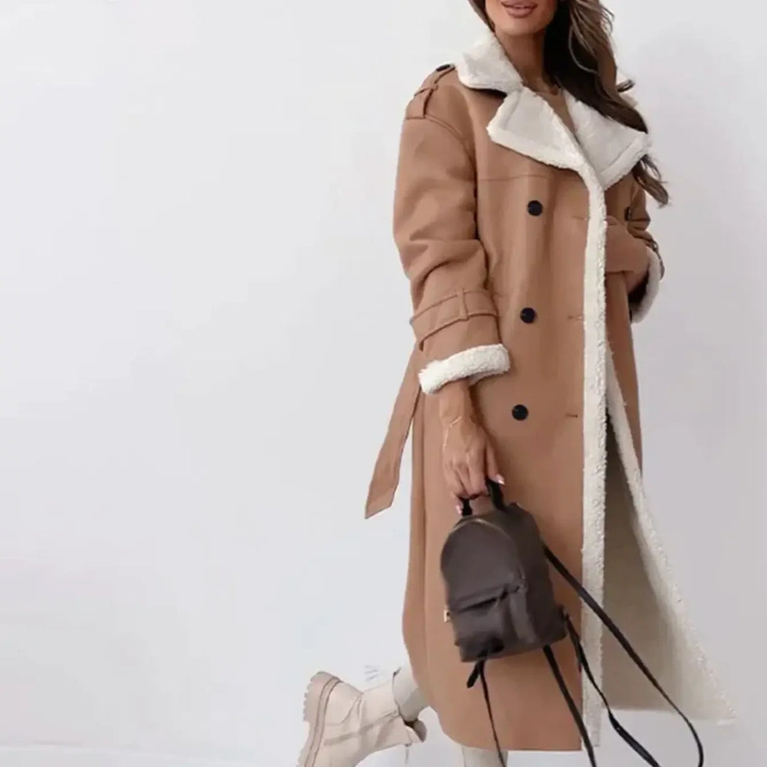 Women’s Evana Shearling-Lined Long Coat