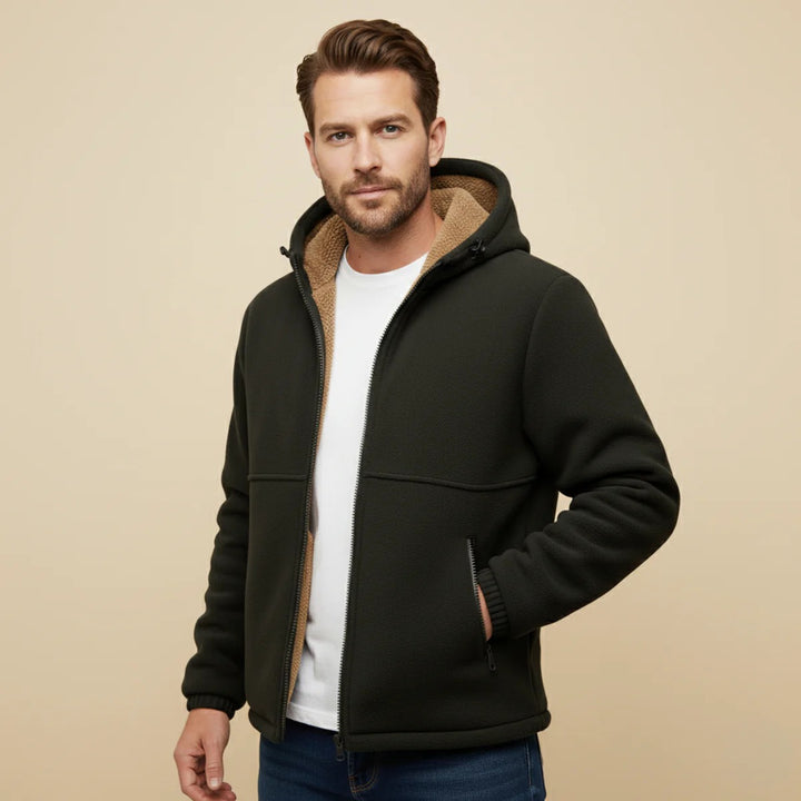 Men’s Aspen Hooded Jacket – Plush Winter Warmth