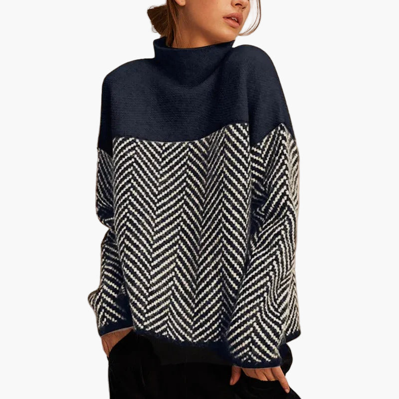 Women’s Oversized Geometric Sweater