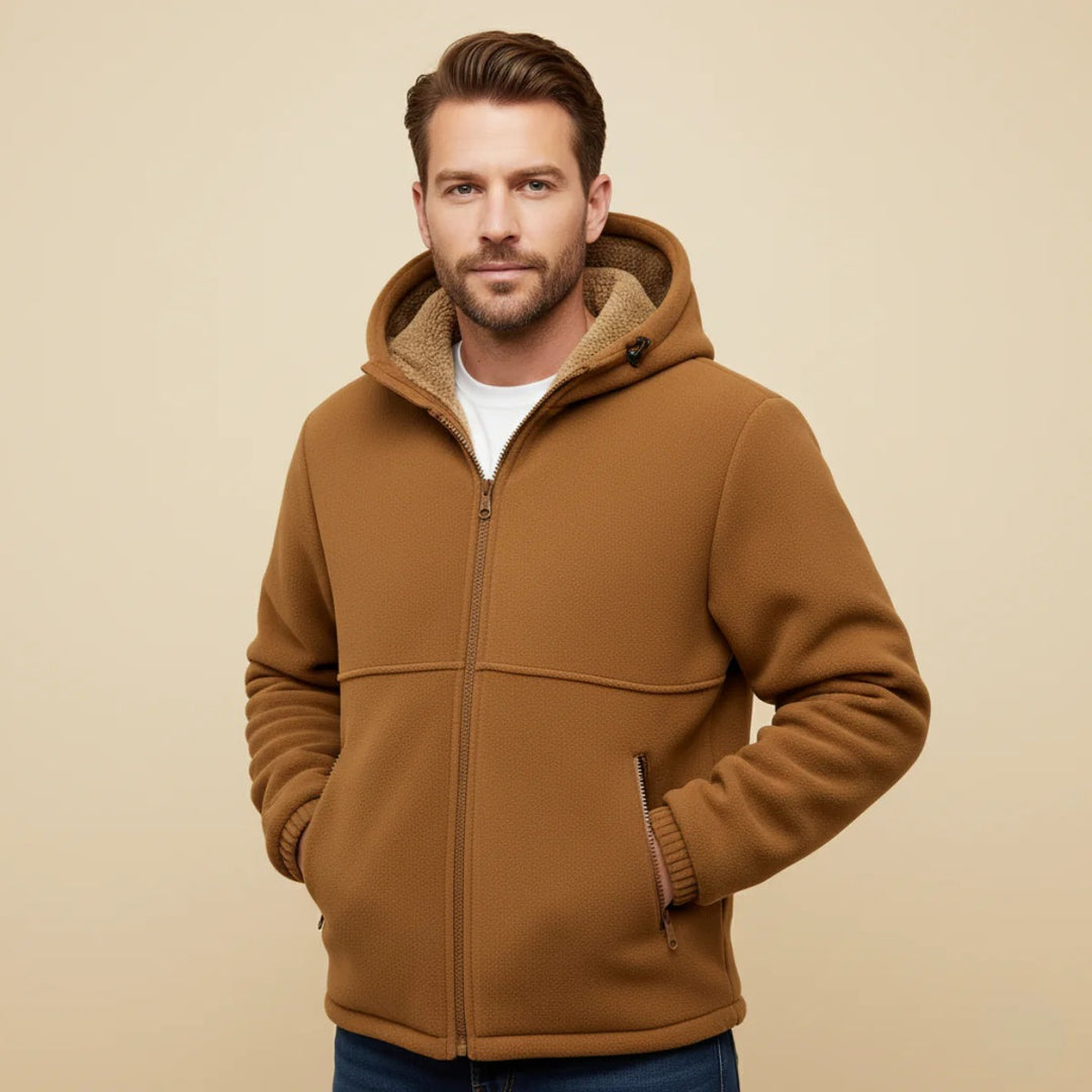 Men’s Aspen Hooded Jacket – Plush Winter Warmth