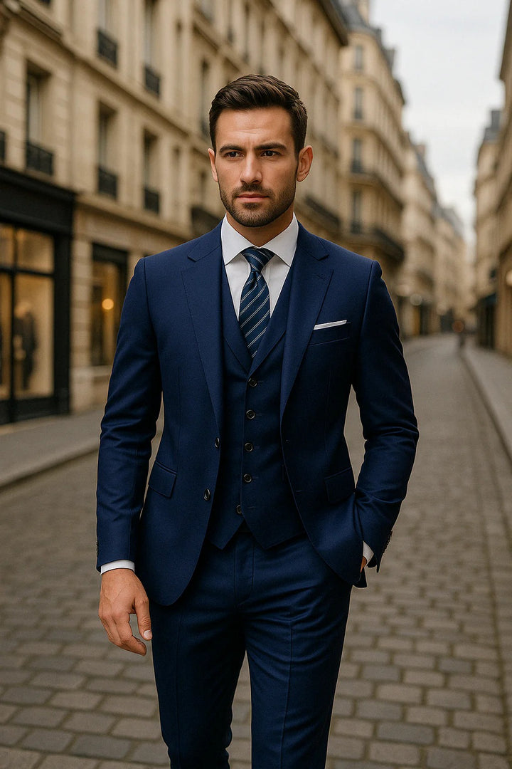 Men’s Beaumont 3-Piece Suit – Refined Modern Elegance