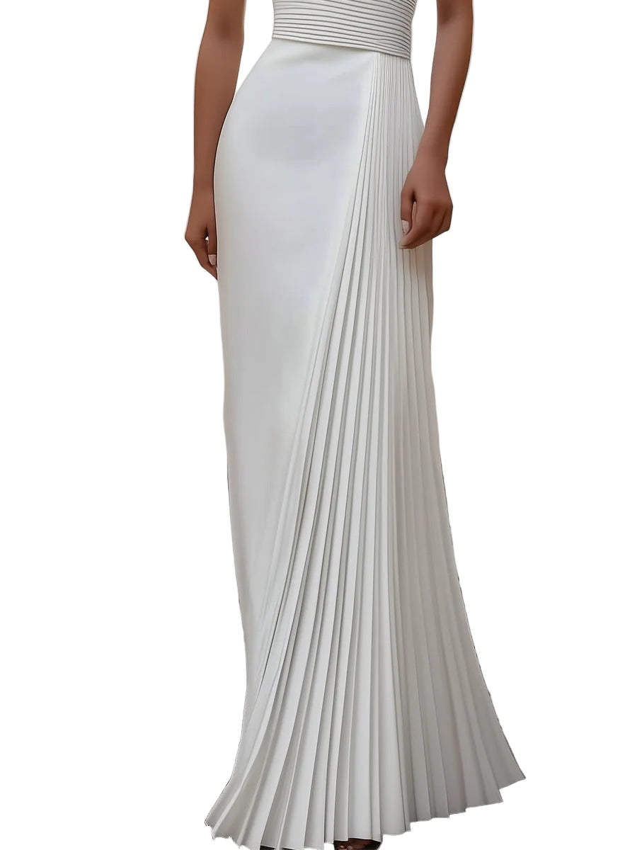 Women’s Pleated Halter Neck Gown