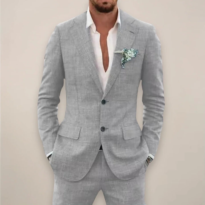 Men’s Luca Linen Suit – Contemporary Coastal Charm