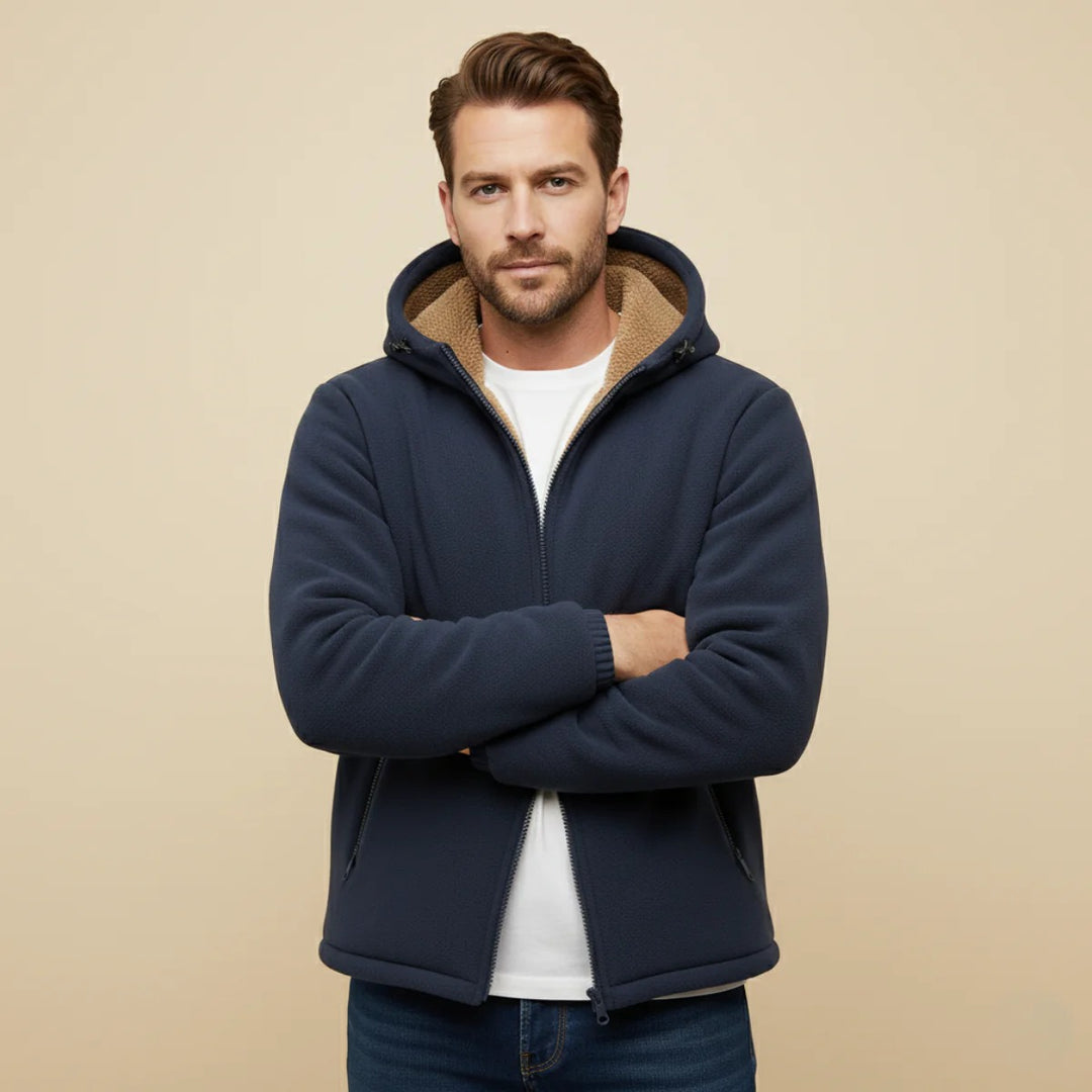 Men’s Aspen Hooded Jacket – Plush Winter Warmth