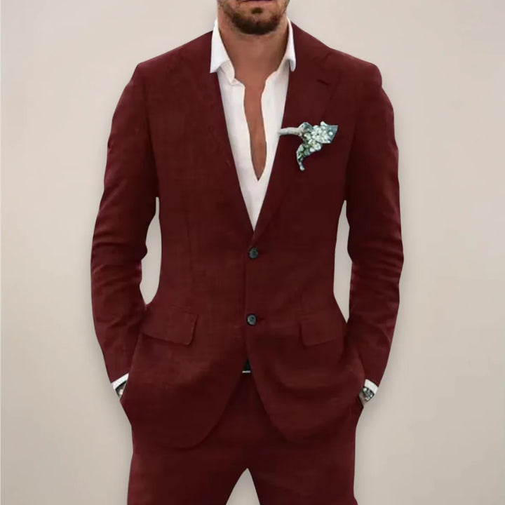 Men’s Luca Linen Suit – Contemporary Coastal Charm