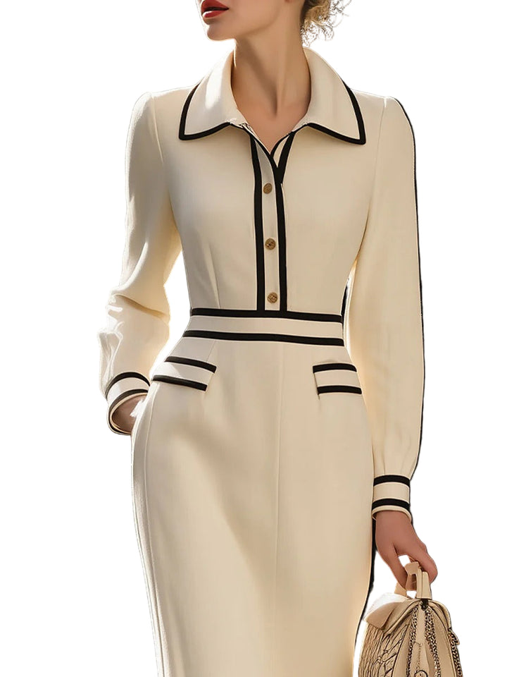 Women’s Colette Contrast Trim Midi Dress