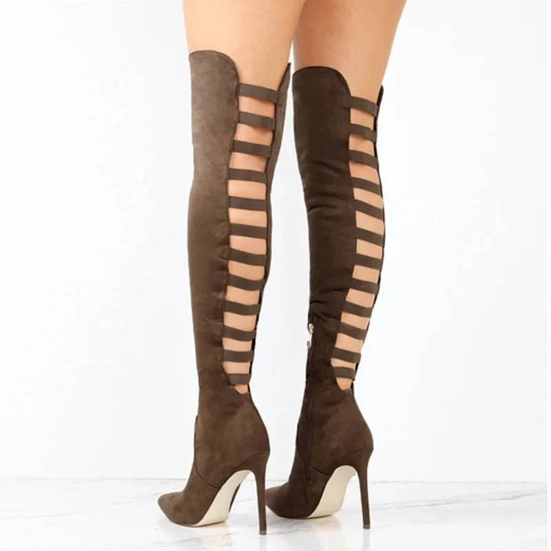 Women’s Seraphina Cut-Out Over-the-Knee Boots