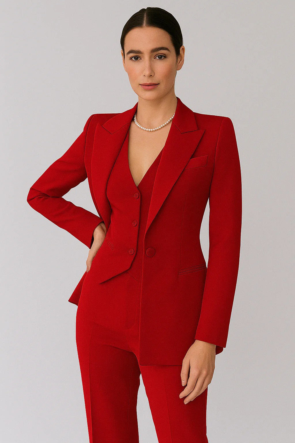 Women’s Aurelia Power Suit – Three-Piece Tailored Set