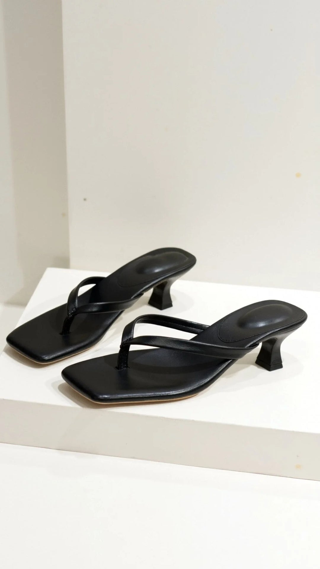 Women’s Mila Kitten Heel Sandals – Minimal Strappy Slip-Ons