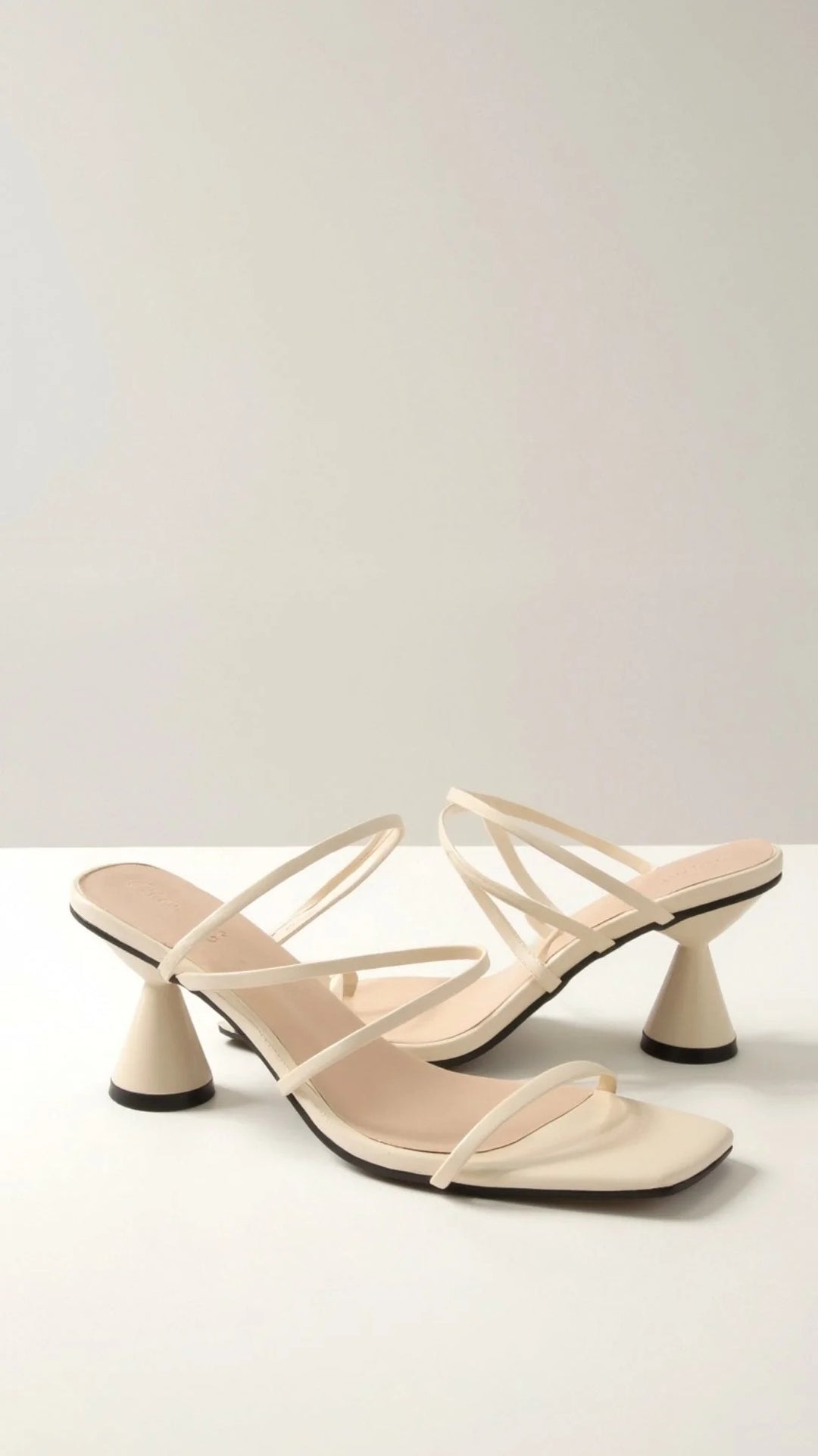 Women’s Aria Flared Heel Sandals – Multi-Strap Minimalist Heels