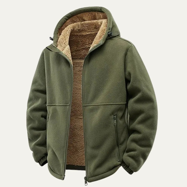 Men’s Aspen Hooded Jacket – Plush Winter Warmth