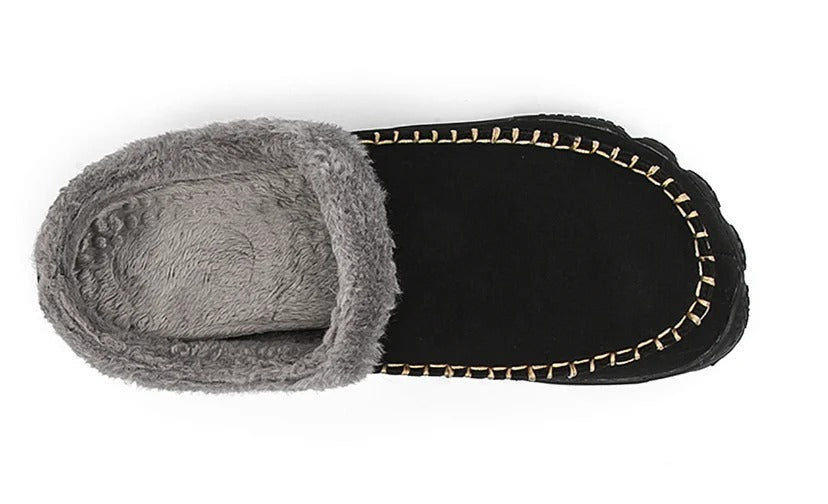 Men’s Jasper Faux Fur-Lined Slip-On Slippers