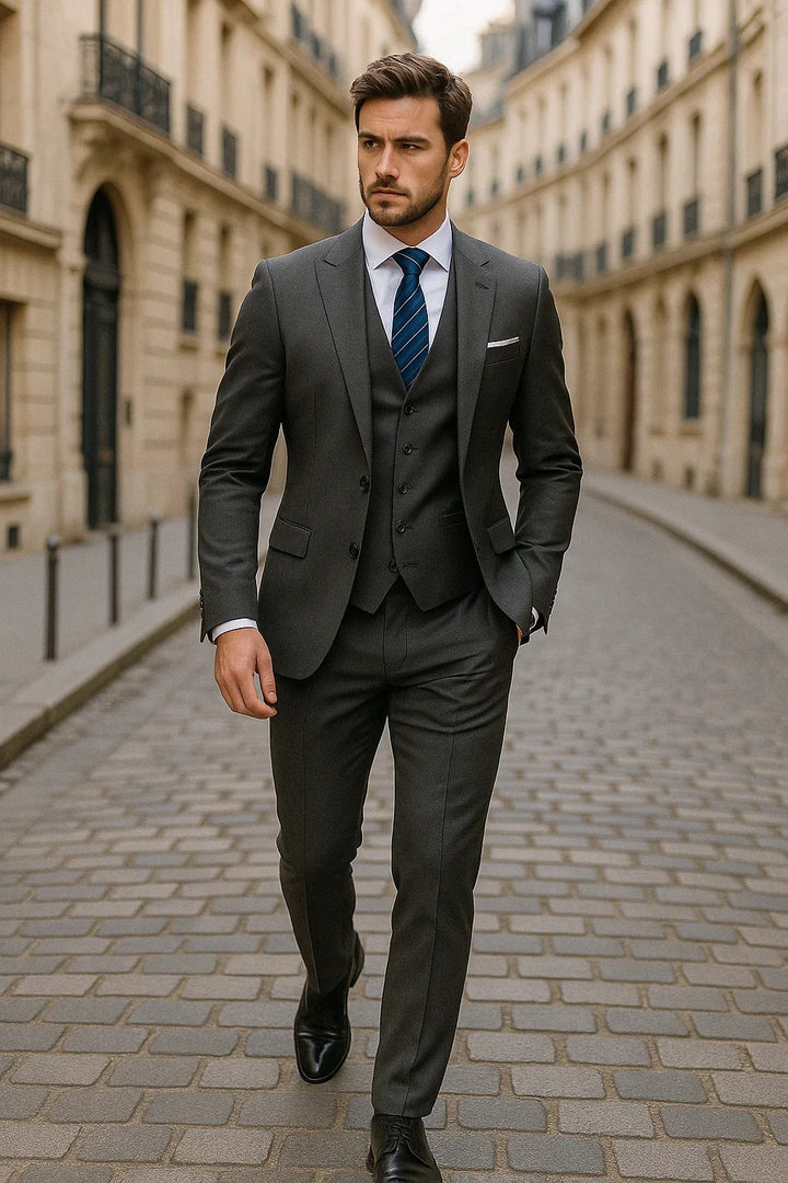 Men’s Beaumont 3-Piece Suit – Refined Modern Elegance