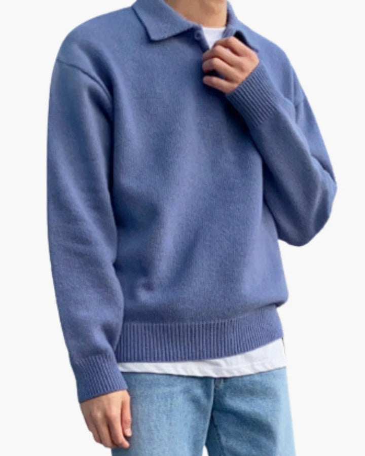 Men’s Matteo Knit Polo Sweater