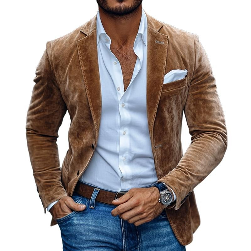 Men’s Hamilton Suede Tailored Blazer