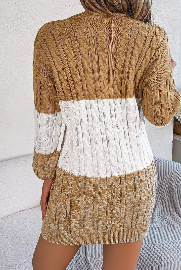 Women’s Malia Colourblock Knit Sweater Dress