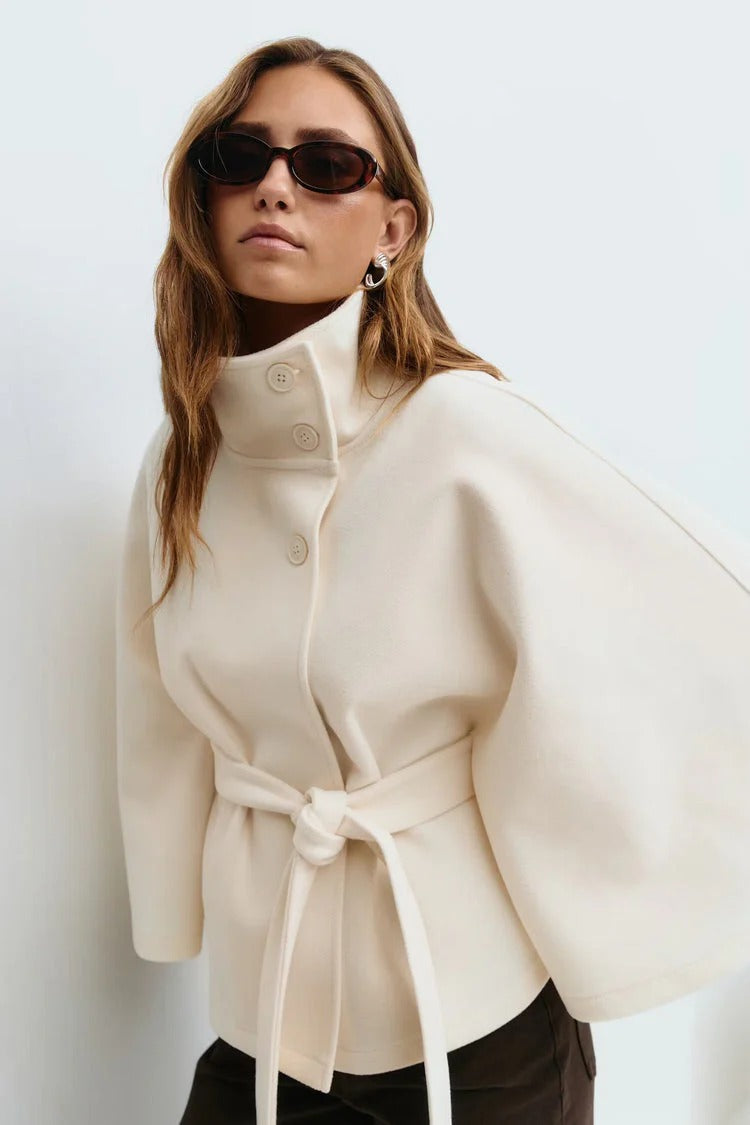 Women’s Celeste Belted Cape Coat