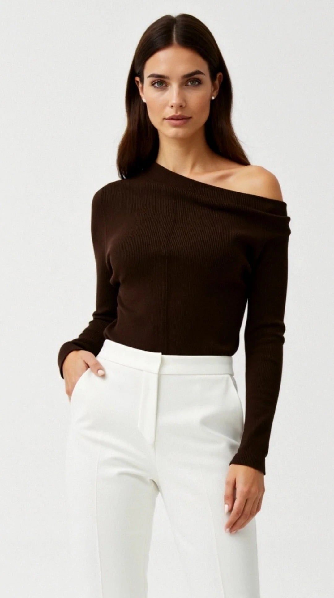 Women’s Aurelia One-Shoulder Knit Top