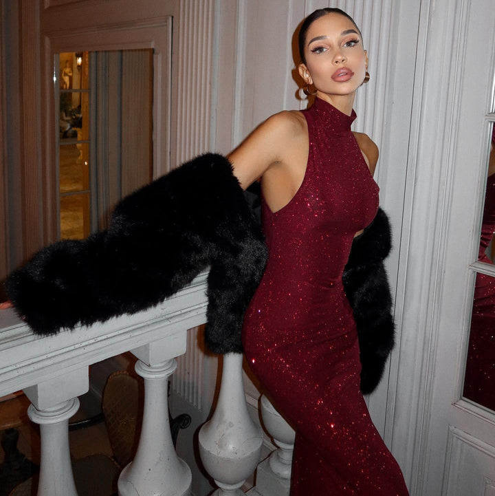 Women’s Sleeveless Bodycon Maxi Dress