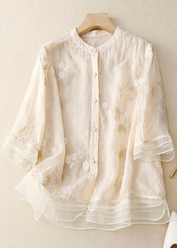 Women's Floral Button-Front Blouse