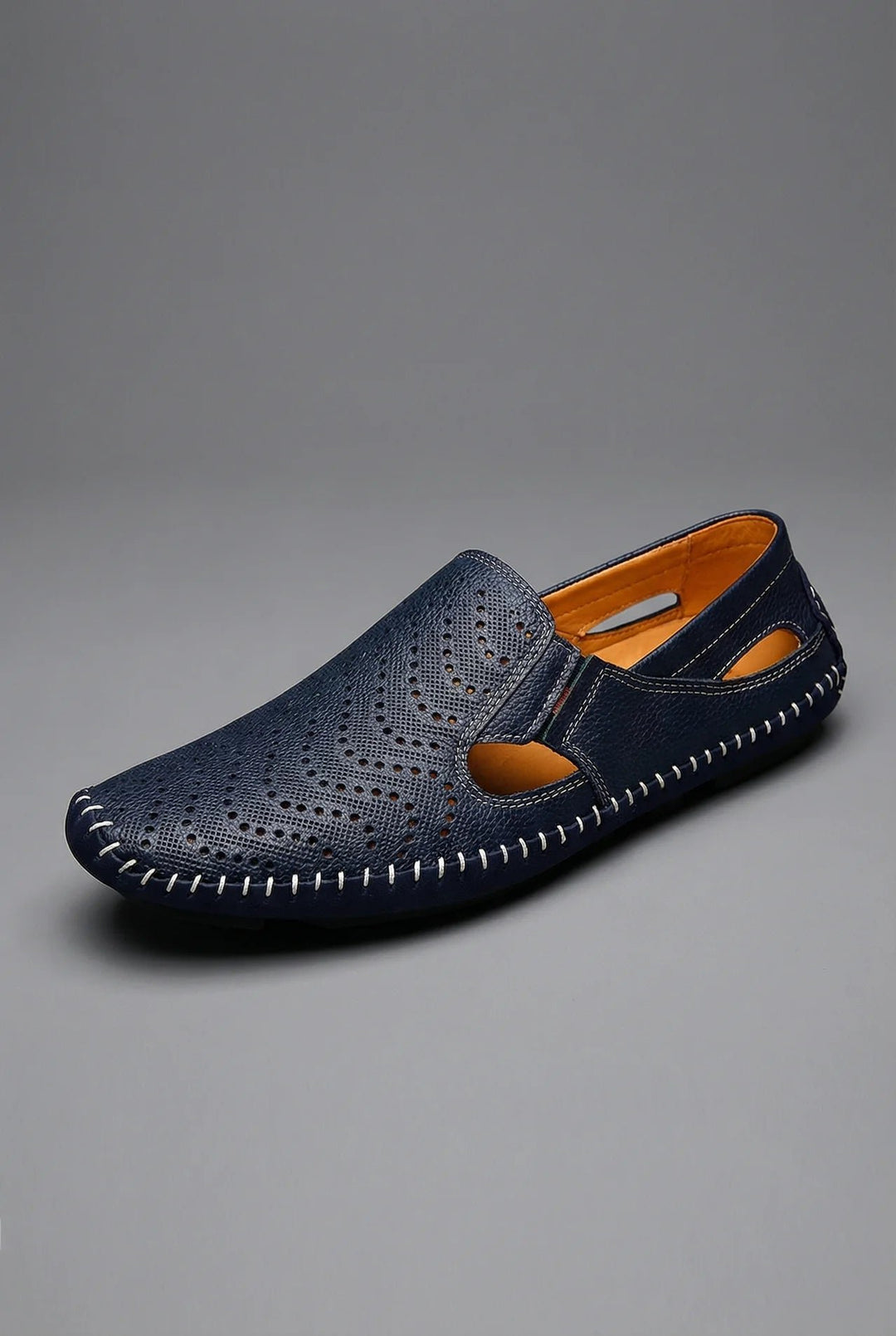 Men's Perforated Slip-On Breathable Casual Loafers