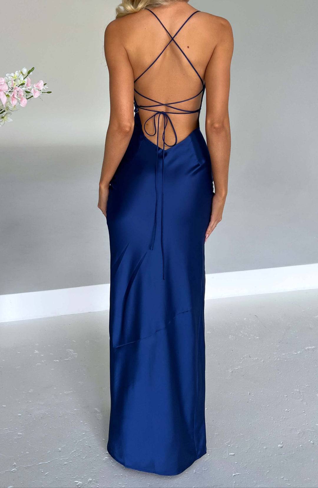 Women's Maxi Dress - Side Slit