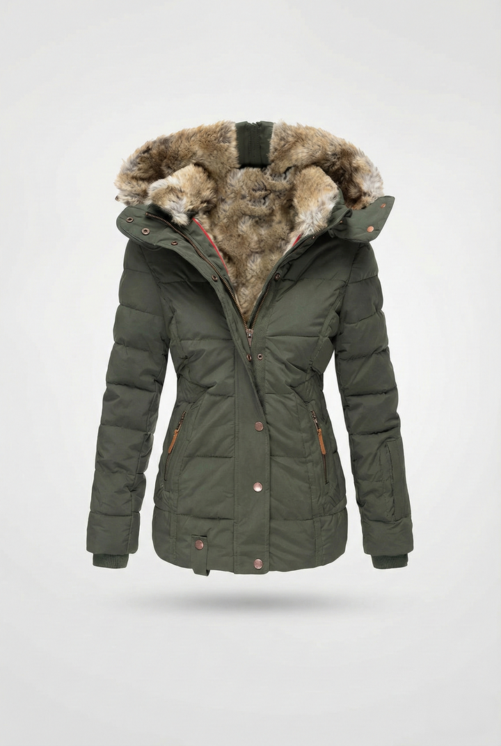 Women’s Arctic Luxe Hooded Puffer Coat - Insulated Design