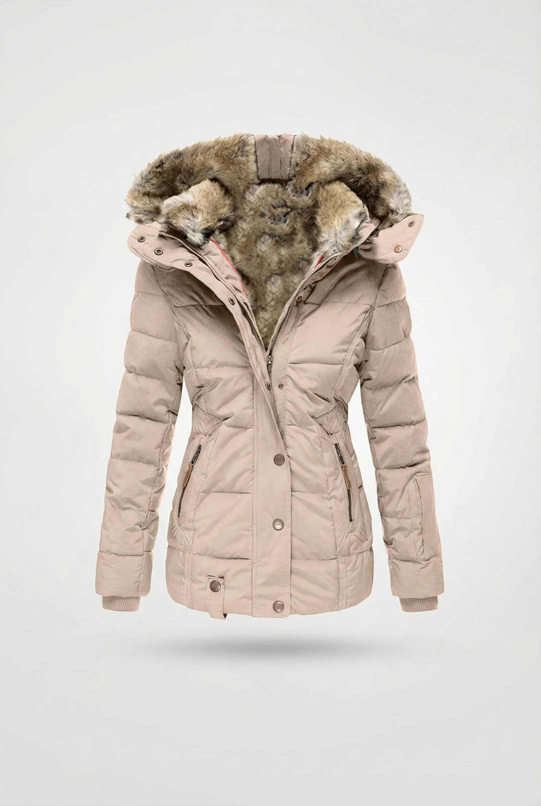 Women’s Arctic Luxe Hooded Puffer Coat - Insulated Design
