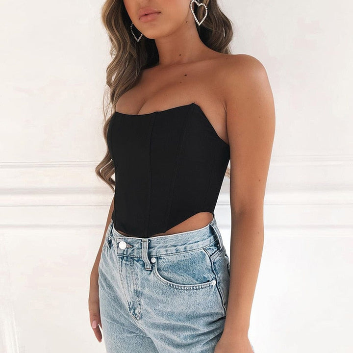 Women's Strapless Fitted Top