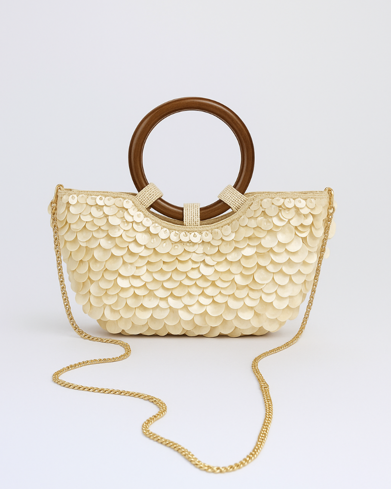 Women’s Scallop Shell Textured Tote