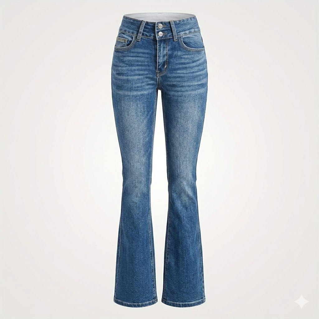 Women's High-Waist Sculpted-Fit Flare Jeans