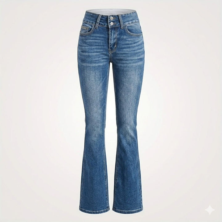 Women's High-Waist Sculpted-Fit Flare Jeans