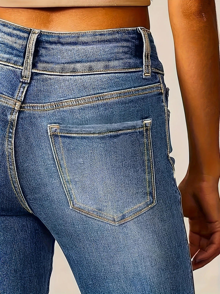 Women's High-Waist Sculpted-Fit Flare Jeans