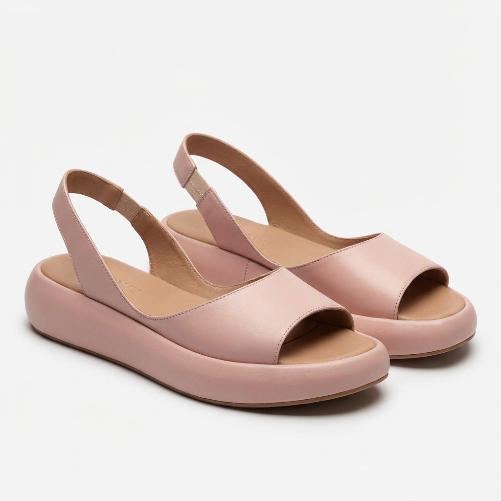 Women's Open-Toe Slingback Platform Sandals - Rosa