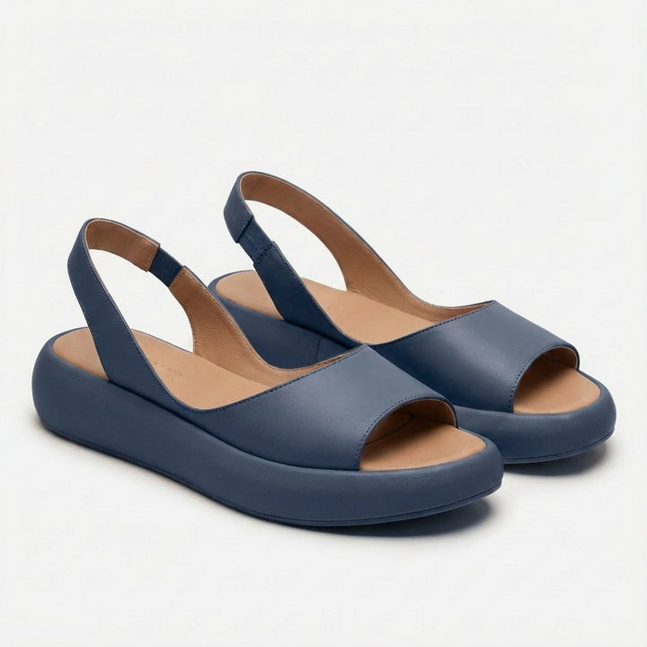 Women's Open-Toe Slingback Platform Sandals - Azul