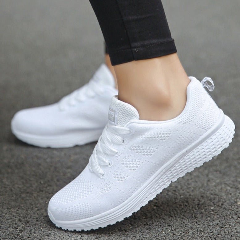 Women's Orthopedic Arch-Support Breathable Mesh Lace-Up Sneakers