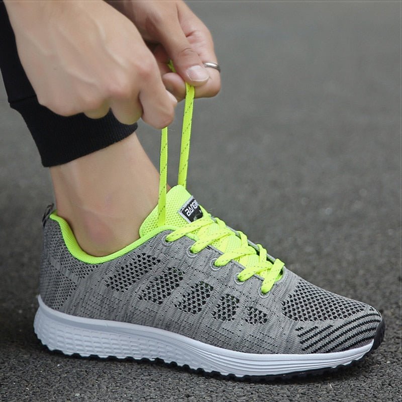 Women's Orthopedic Arch-Support Breathable Mesh Lace-Up Sneakers