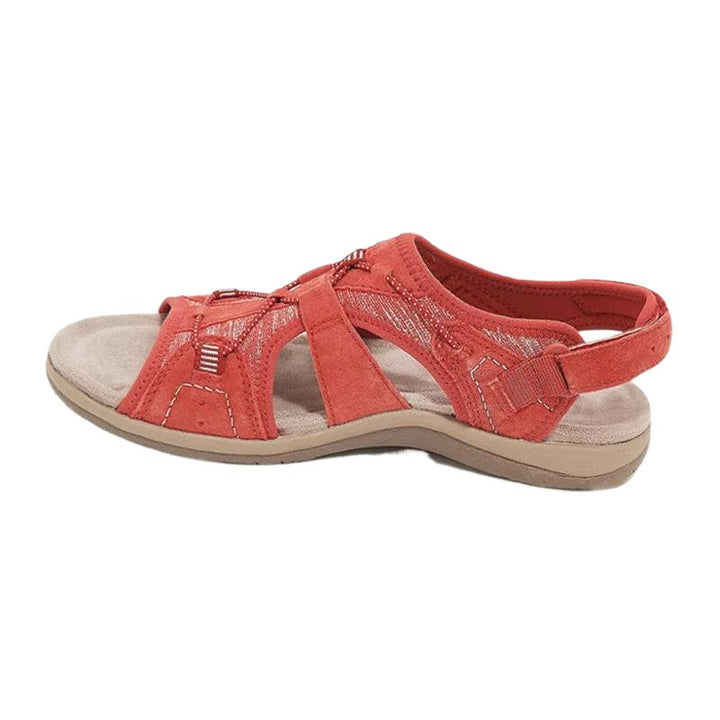Women's Orthopedic Arch-Support Open-Toe Comfort Sandals - Red