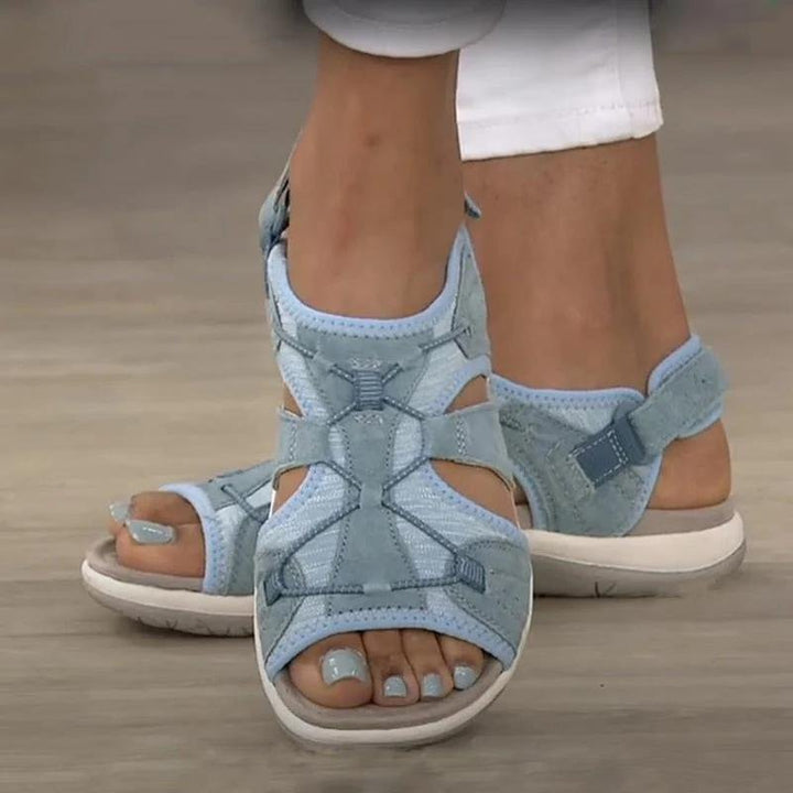 Women's Orthopedic Arch-Support Open-Toe Comfort Sandals - Blue