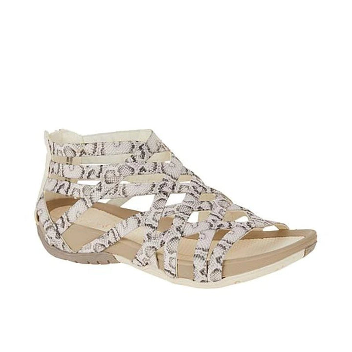 Women's Orthopedic Gladiator Flat Sandals Cutout Ankle Strap