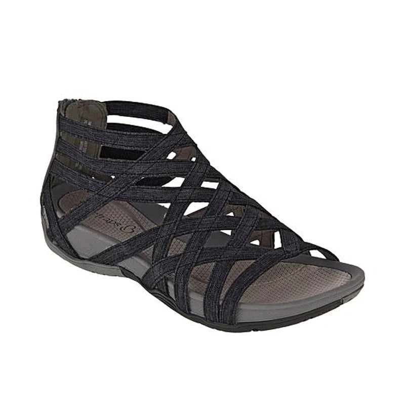 Women's Orthopedic Gladiator Flat Sandals Cutout Ankle Strap