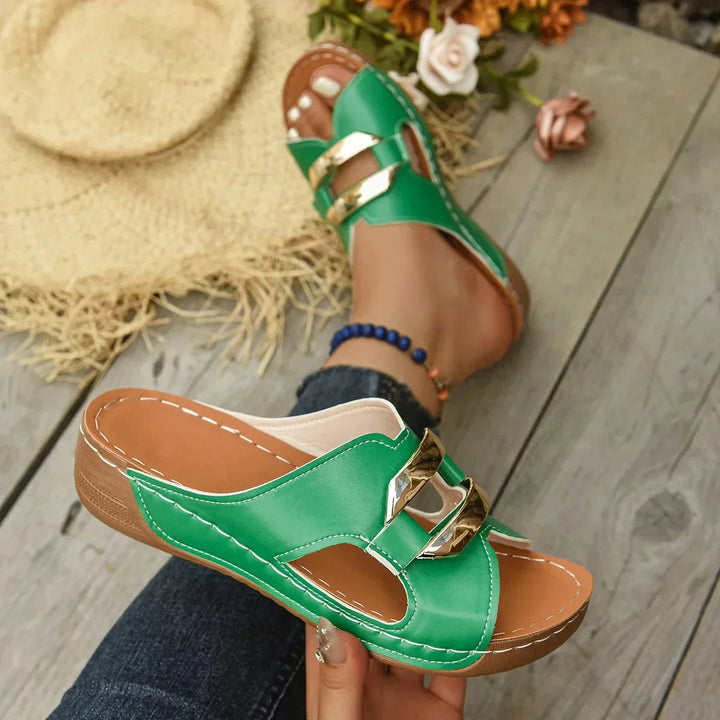 Women's Orthopedic Wedge Heel Slip-On Sandals