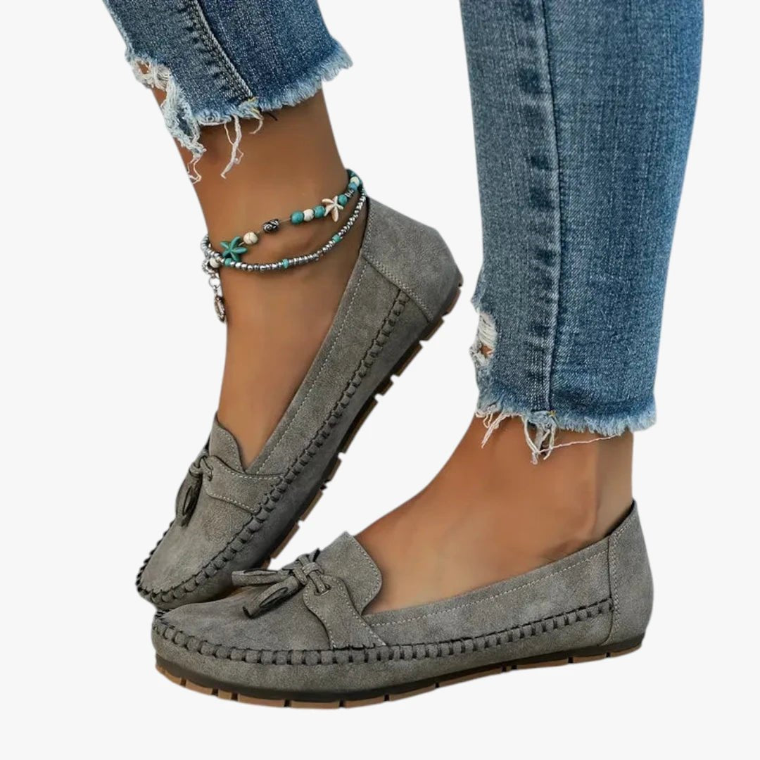 Women's Suede Tassel Slip-On Flat Loafers