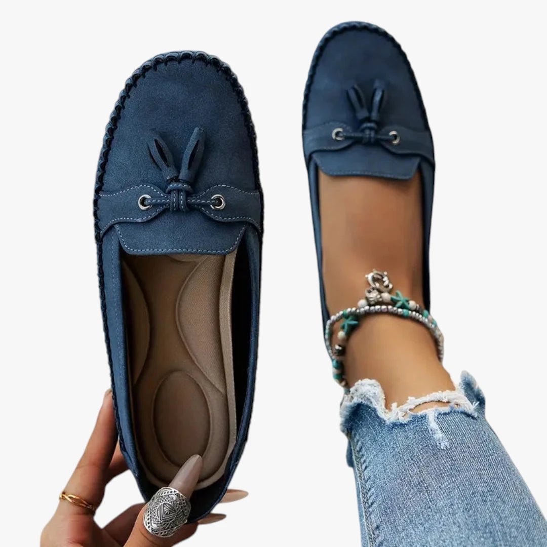 Women's Suede Tassel Slip-On Flat Loafers