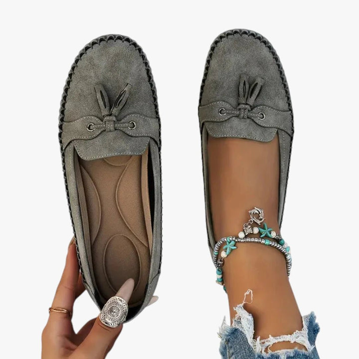 Women's Suede Tassel Slip-On Flat Loafers